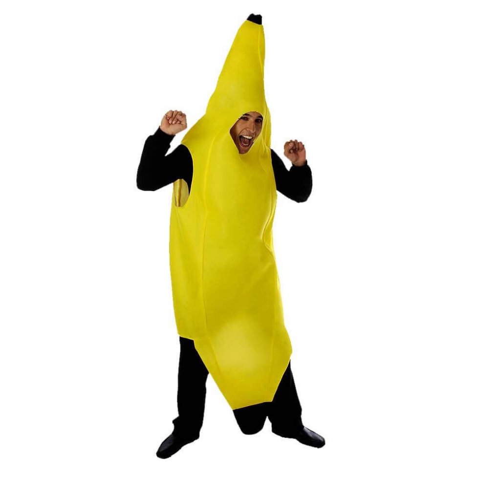 costume banana carnival mask