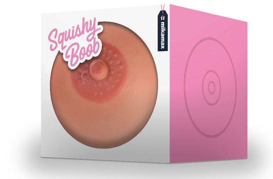 Antistress rubber breast ball sa kamay - Squishy BOOB