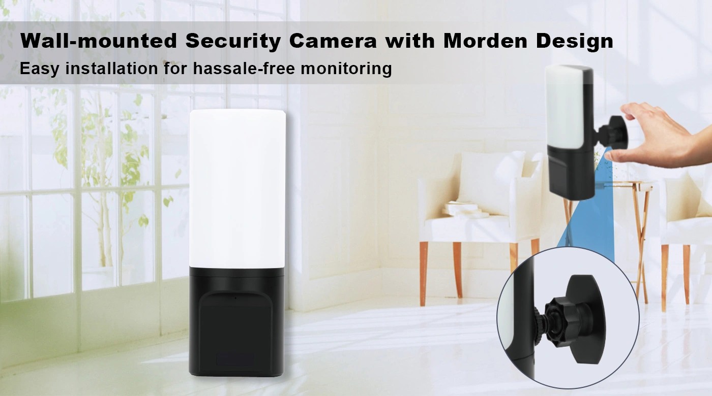 Lamp spy hidden security camera para sa iyong bahay, apartment, opisina