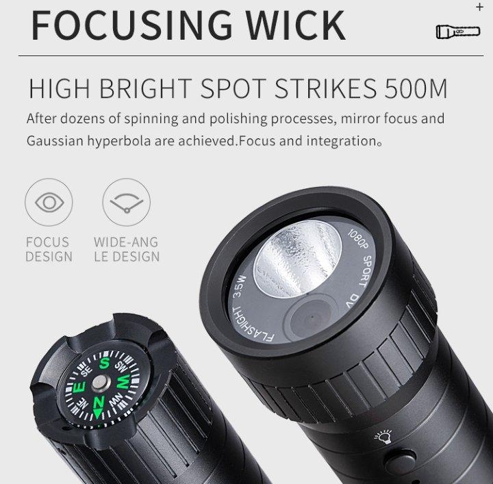 camera sa isang flashlight