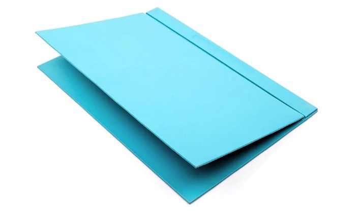 table mat turquoise leather