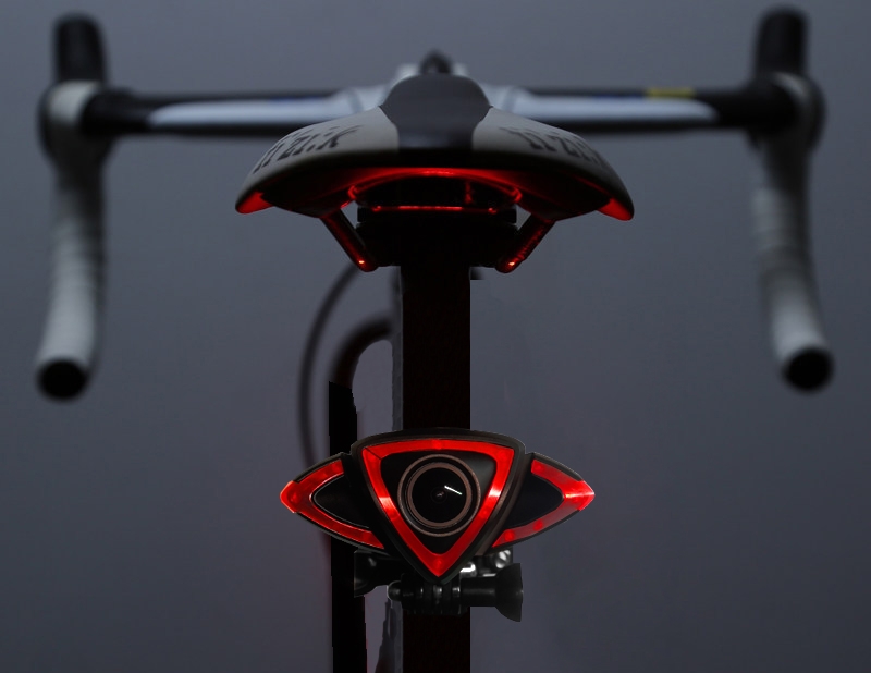 bisikleta rear camera wifi + LED warning lights