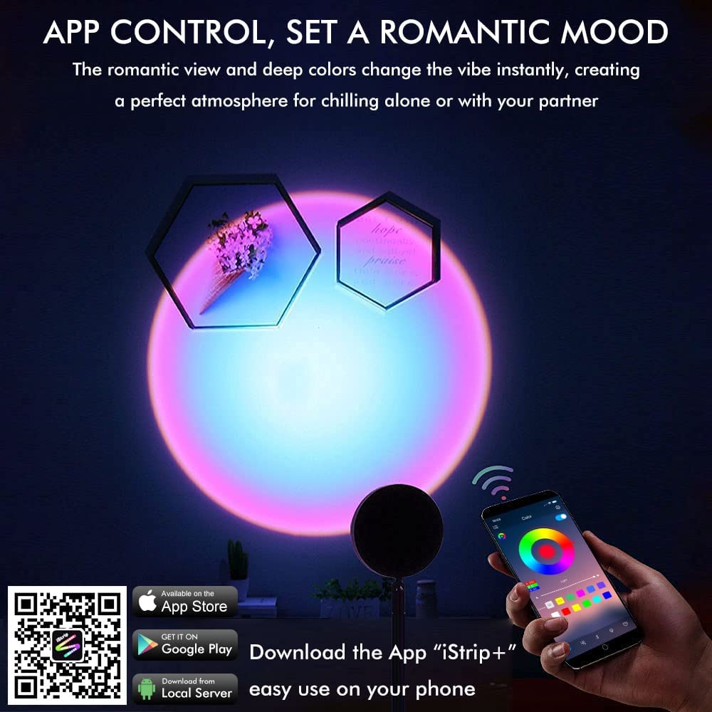 wifi lamp rgb colorfull para sa mobile phone support app