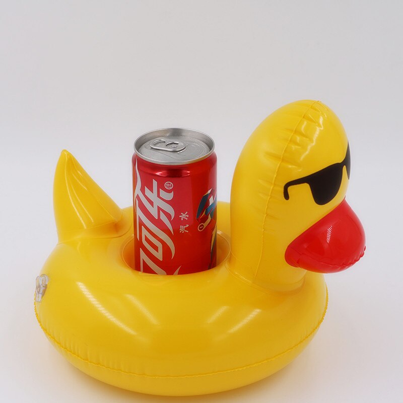 inflatable duck mini cup holders drinks pool