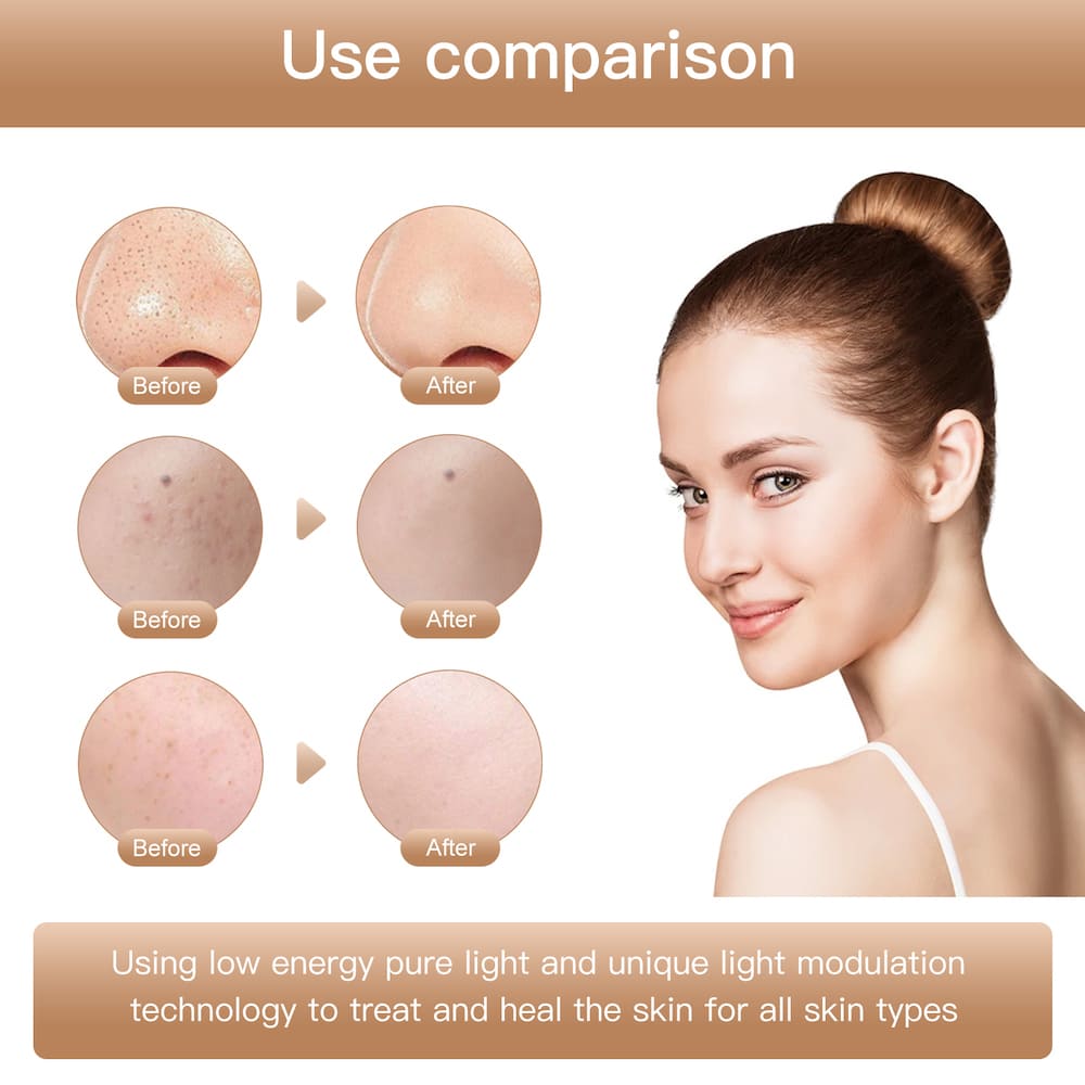 beauty face mask na may photon therapy laban sa mga wrinkles para sa mukha