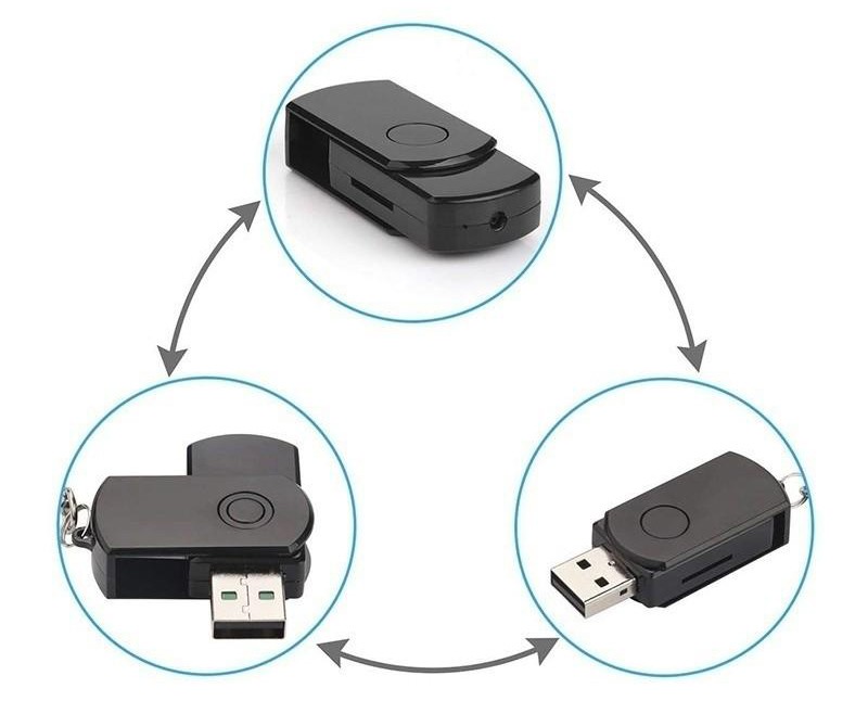 Mini spy camera na may built-in na rechargeable na baterya - usb disk