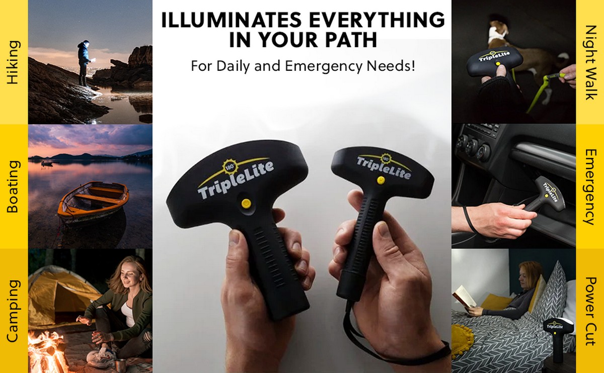 humantong flashlight na may widescreen na ilaw