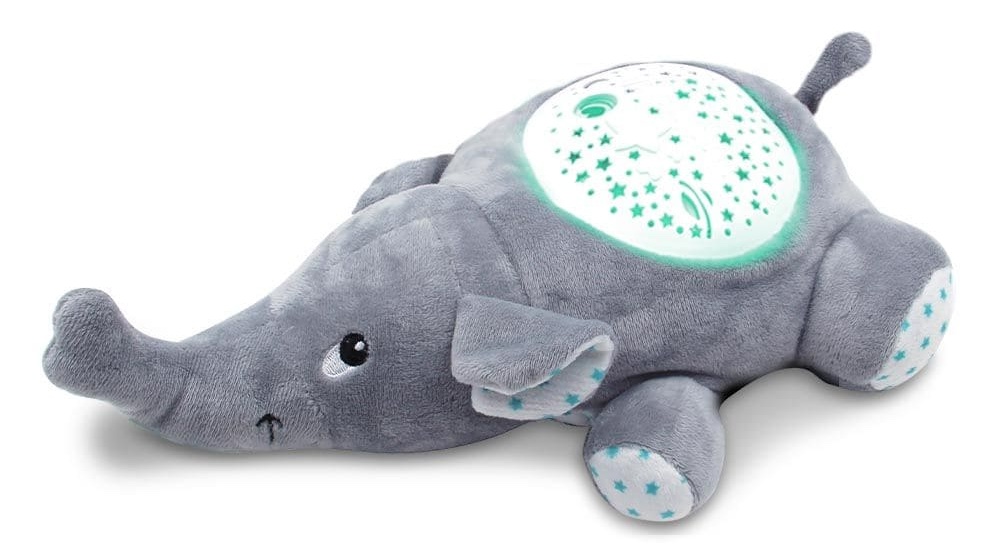 Plush elephant na may sky projector at melodies