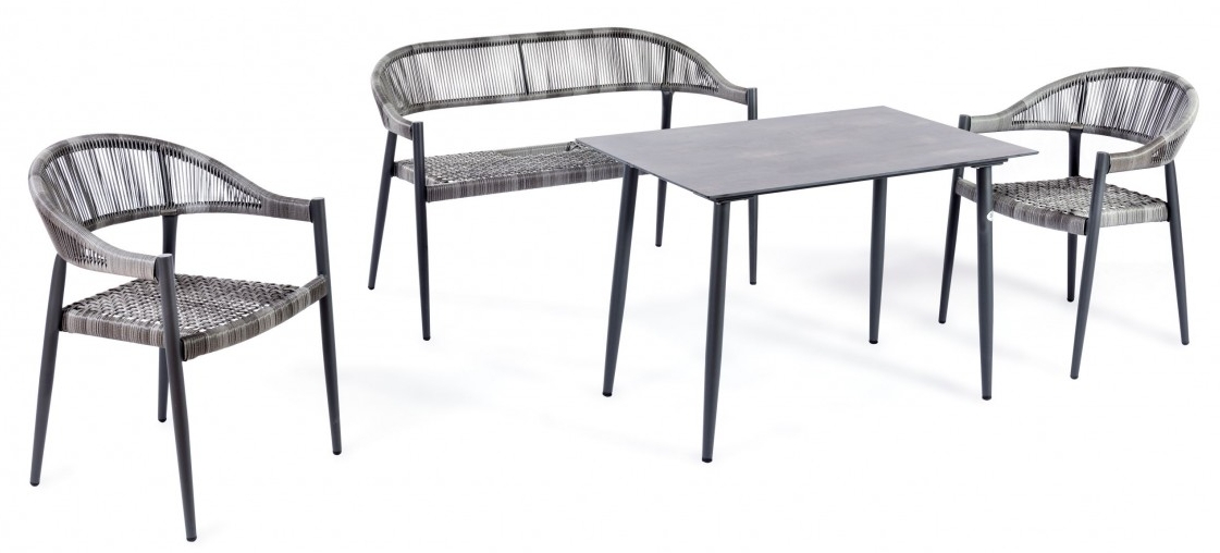 rattan seating set minimalist eleganteng moderno