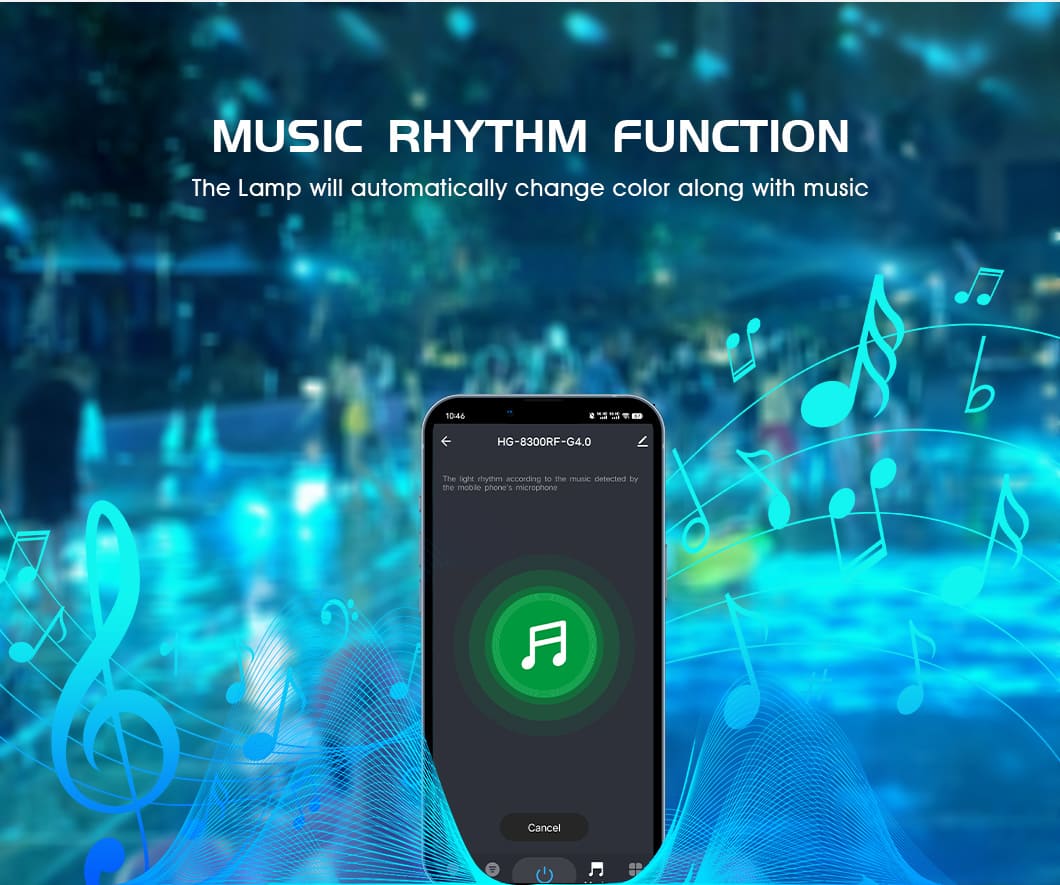 kontrol ng tuya app sa pamamagitan ng musika