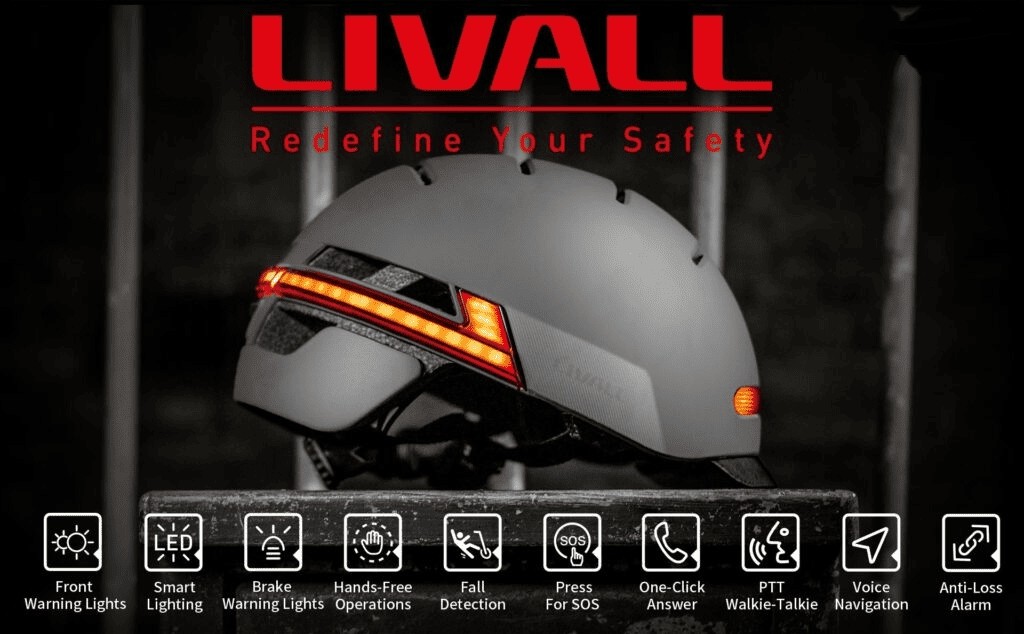 bike helmet smart na may bluetooth livall bh 51m