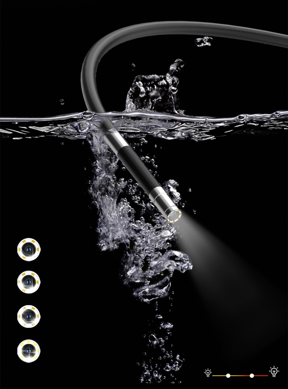 waterproof borescope lens - endoscope inspection camera