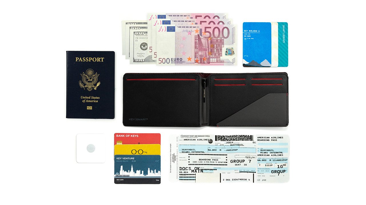 passport wallet na may gps
