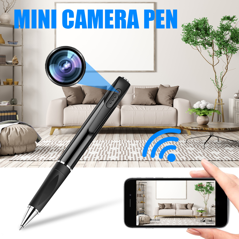 Spy pen camera na may FULL HD + WiFi support (iOS/Android app)