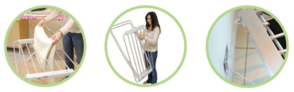 electrically foldable clothes dryer