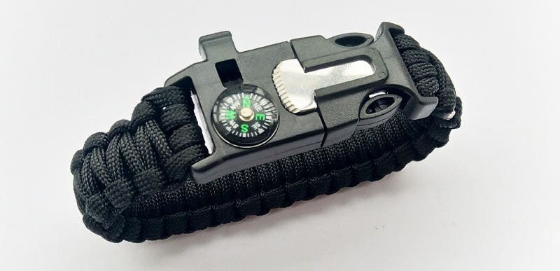 paracord bracelet na may lubid at compass