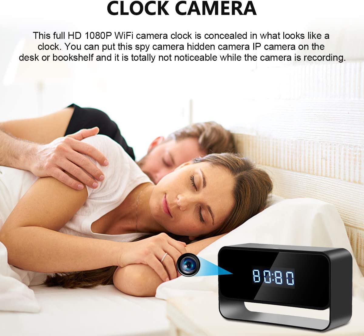 night vision camera sa alarm clock