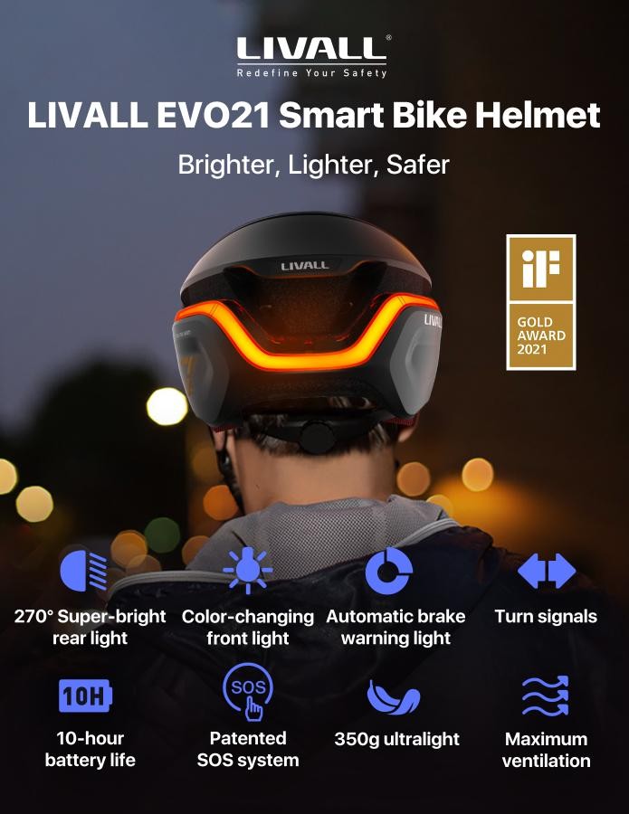 SMART helmet ng bisikleta - Livall EVO21
