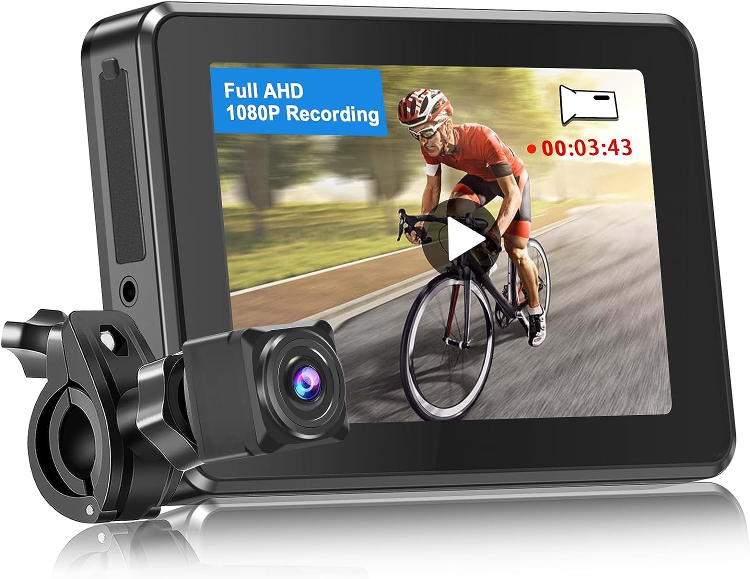 bisikleta rear view camera na may recording