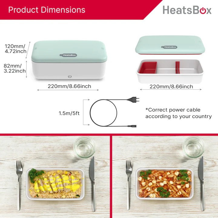 HeatsBox life box food thermo electric heating portable