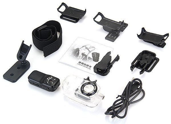 sports camera na may IR LED, 10m waterproof, multi accessories