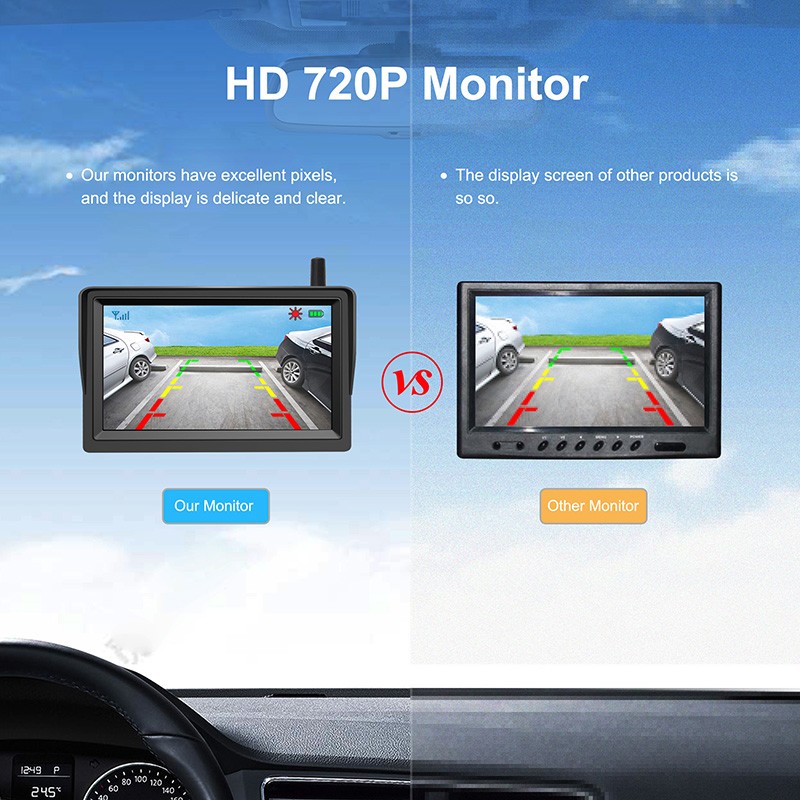 AHD HD na monitor ng kotse 720P
