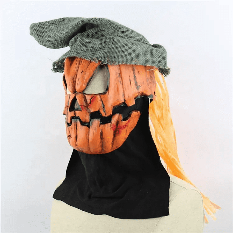 Halloween pumpkin scary face mask