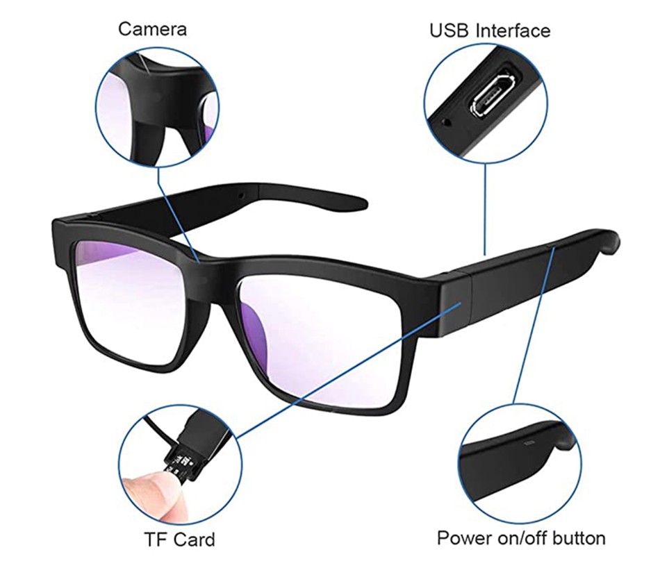 spy glasses camera wifi recording ng video
