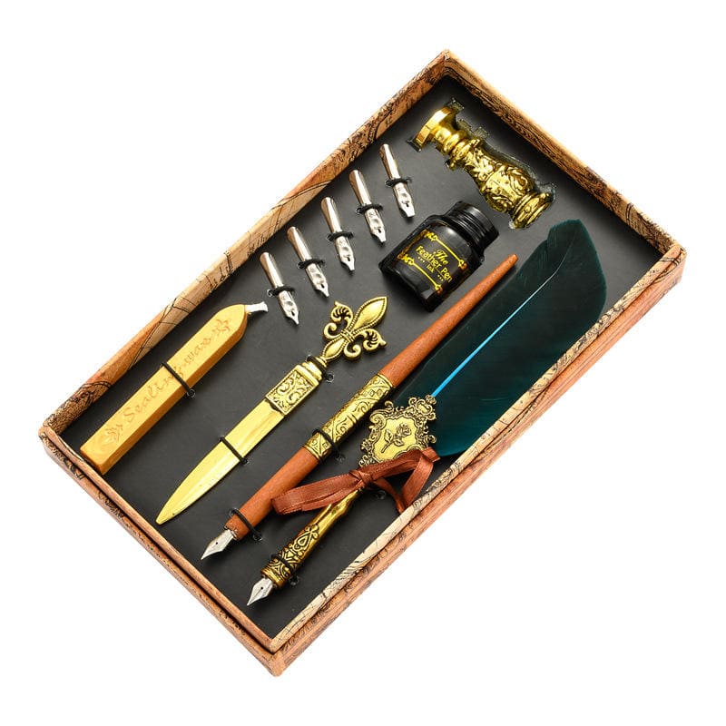 luxury gift set ng isang calligraphy pen + accesorries