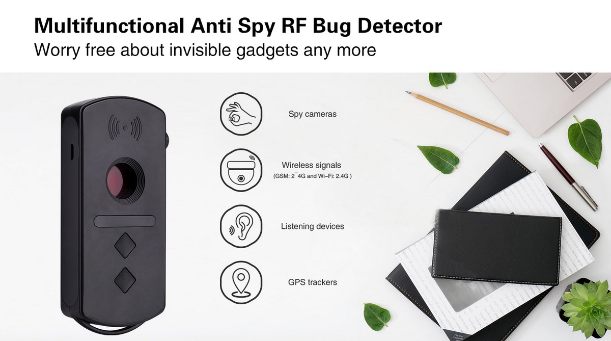 camera at bug detector na may kakayahang umangkop gooseneck