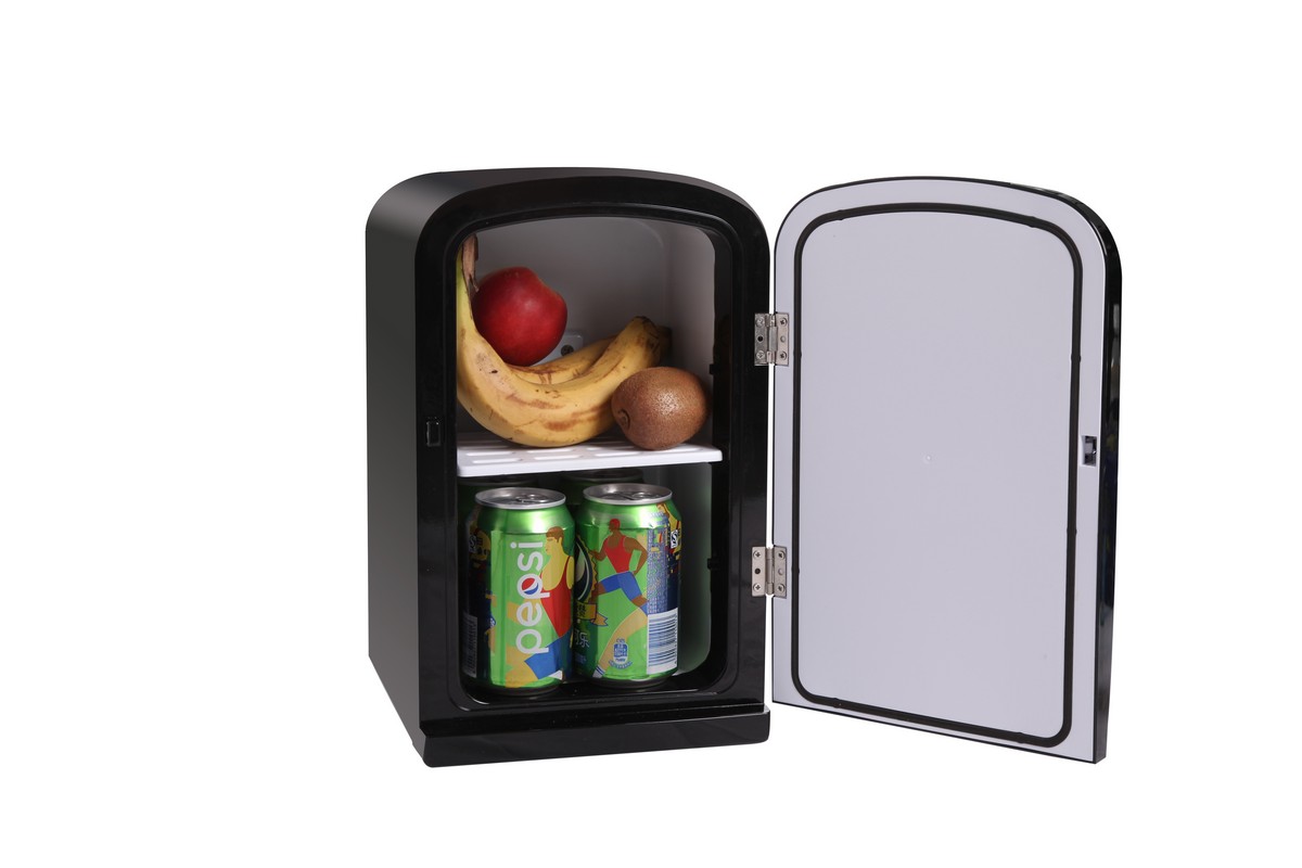 mini cooler maliit na refrigerator portable itim