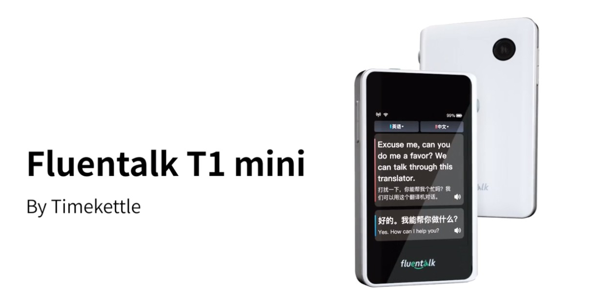 Fluentalk T1 mini Timekettle - portable na tagasalin sa paglalakbay