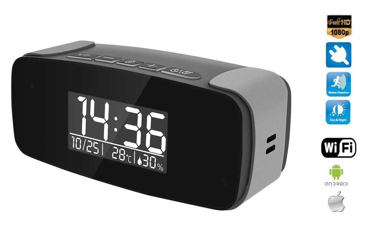 mini alarm clock na may camera