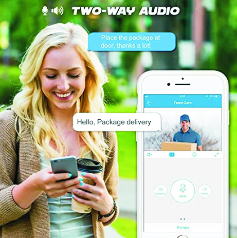 2 way na komunikasyon sa audio sa pamamagitan ng smartphone