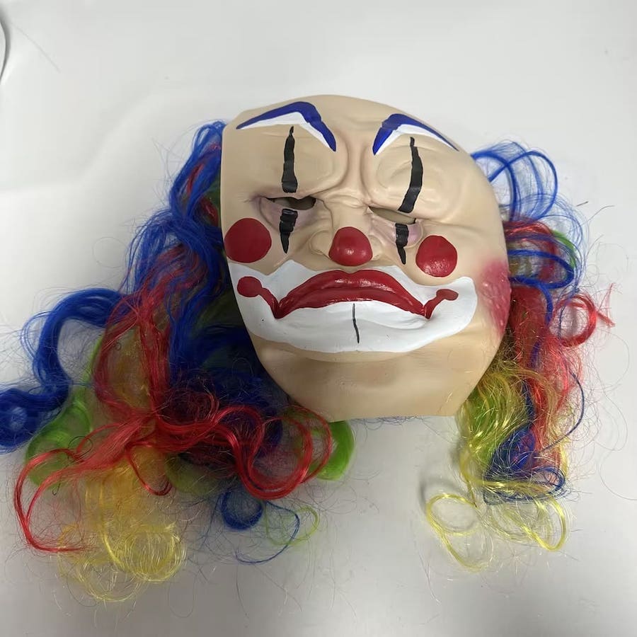 clown mask para sa mga matatanda sa karnabal