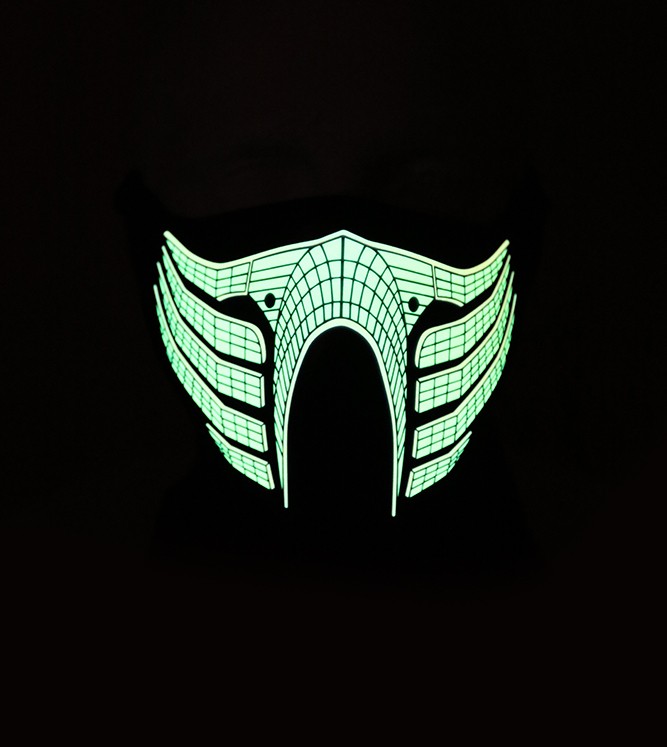 rave led scorpion mask