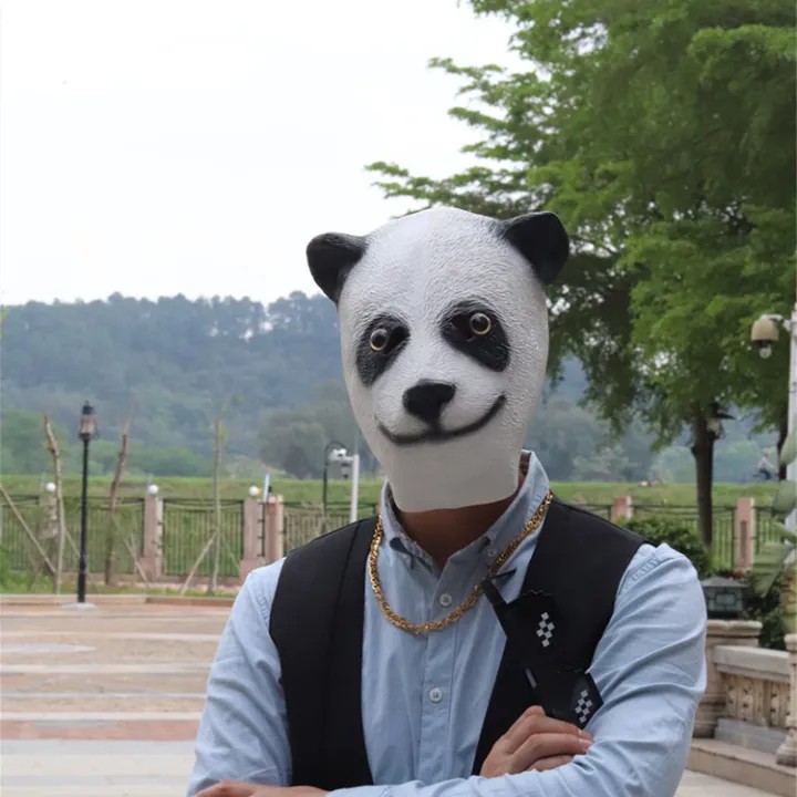 panda silicone mask mukha at ulo