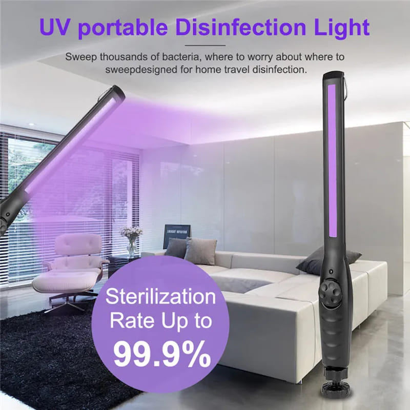 Uvc portable disinfection lamp