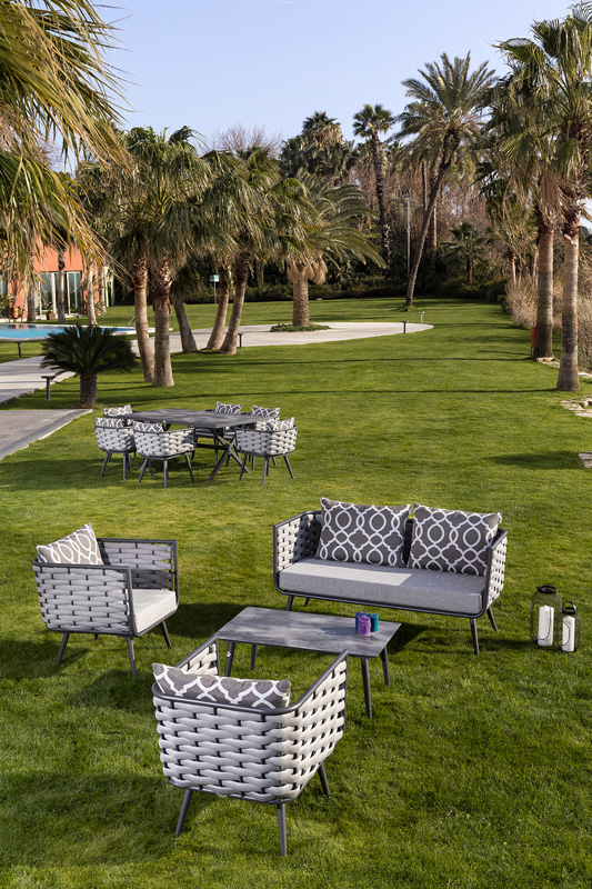 luxury garden sofa seating para sa terrace set aluminum
