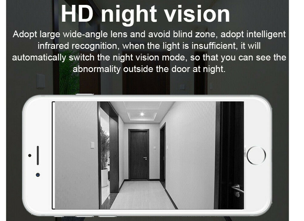 IR night vision video doorbell wireless