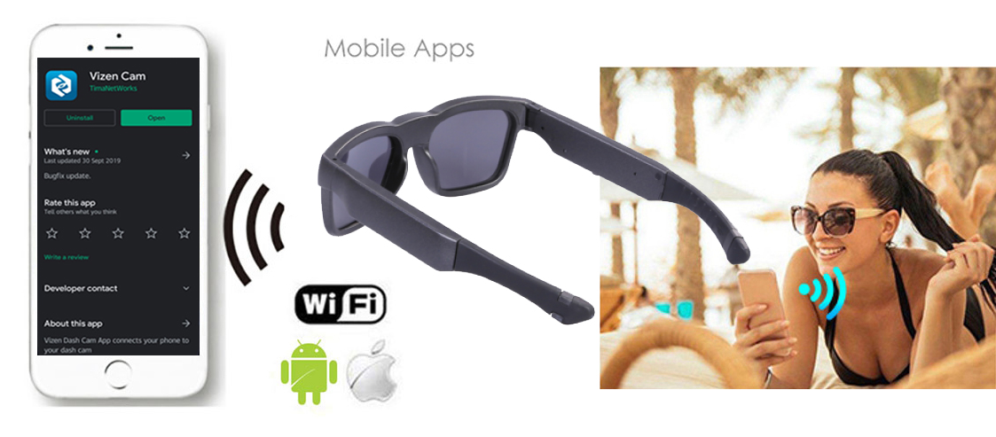 wifi glasses camera na may live stream para sa cheating app