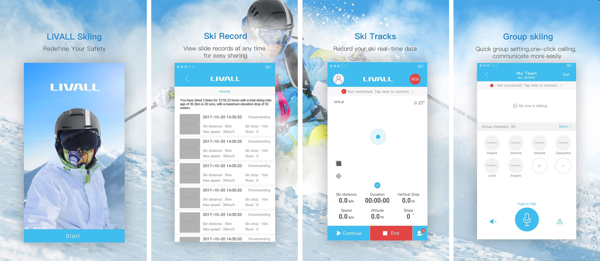 application ng skiing ng livall