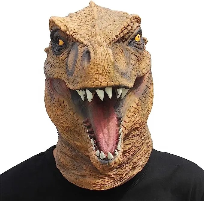 Dino mask - jurassic park mask face (head mask)