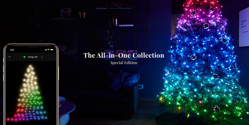 Kinokontrol ng app ang Christmas tree