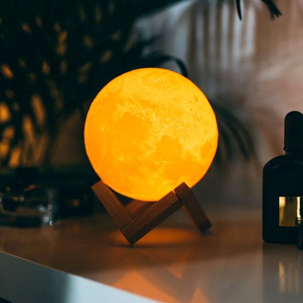 3D moon - pindutin ang lampara sa kwarto